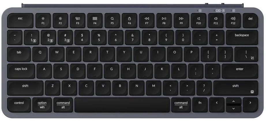 Klaviatūra Keychron B1 Pro 75% membraninis erdvės pilkas