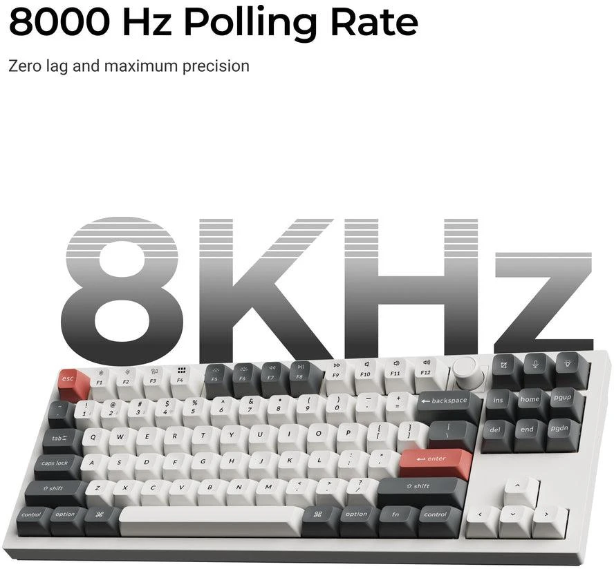 Klaviatūra Keychron Q3 Ultra (Juoda) - Keychron Silk POM Brown Switches