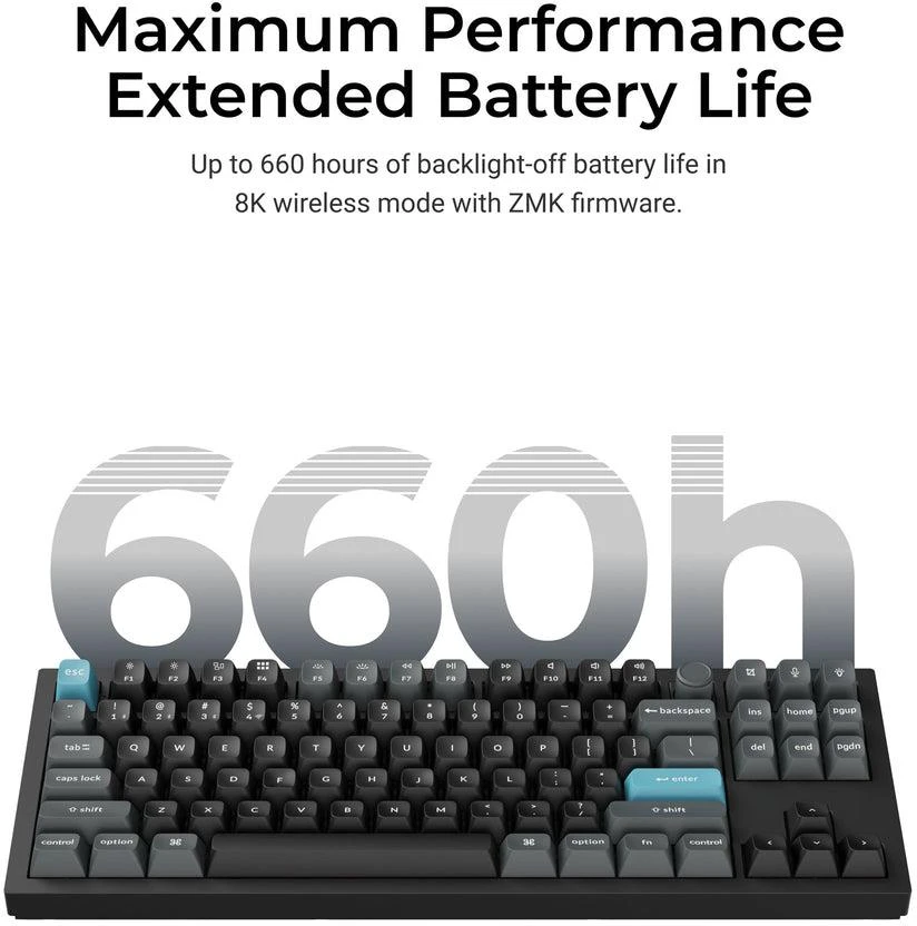 Klaviatūra Keychron Q3 Ultra (Juoda) - Keychron Silk POM Brown Switches