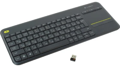 Belaidė klaviatūra Logitech K400 Plus, juoda