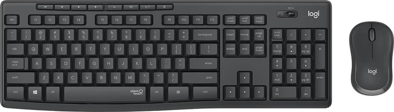 Klaviatūra Logitech MK295 Silent Combo EN. juoda. belaidė