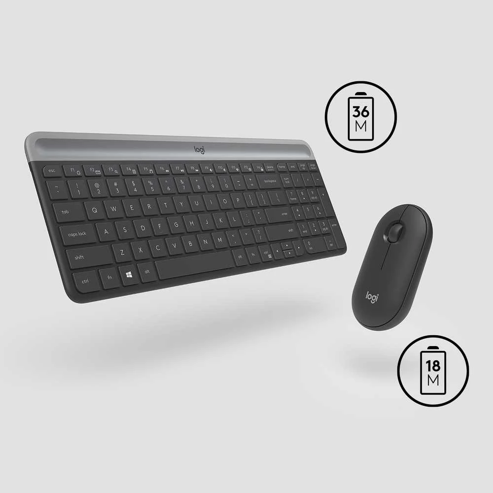 Klaviatūra Klaviatūros ir pelės rinkinys Logitech MK470 EN
