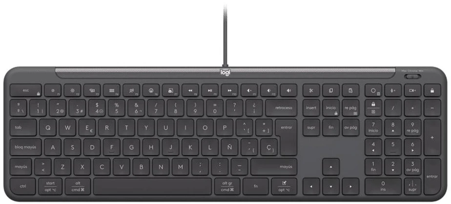Klaviatūra LOGITECH Signature Slim MK620 su laidu Combo verslui - GRAPHITE - US INT'L - USB - N/A - INTNL-973 - USB-C