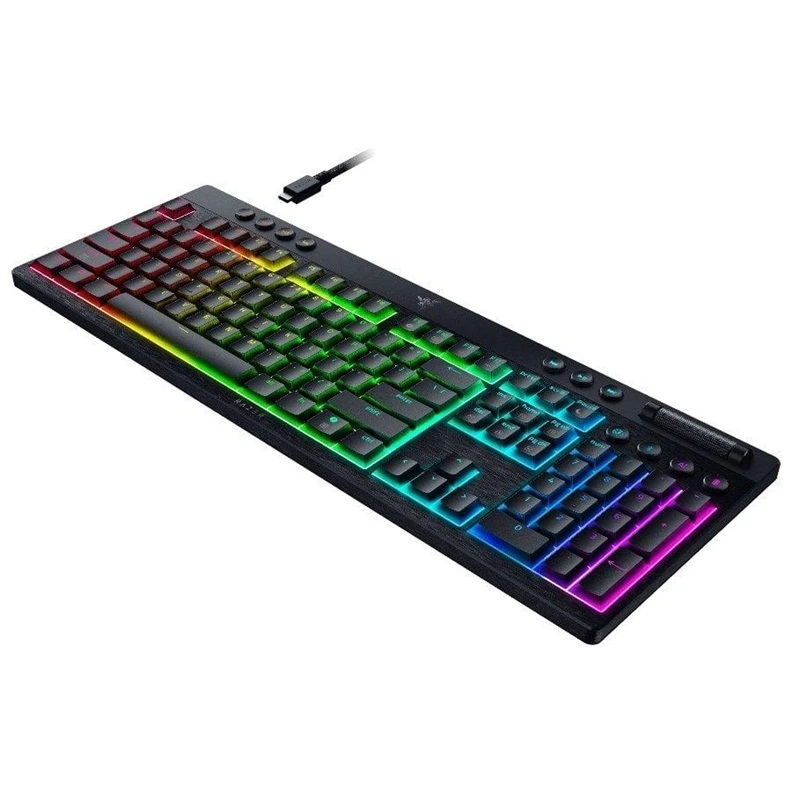 Razer | BlackWidow V4 Low-Profile HyperSpeed | Klaviatūra | Wireless | US | Bluetooth | Žalias Switches | Juodas