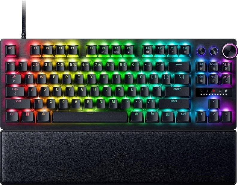 Razer | Huntsman V3 Pro Tenkeyless | RZ03-04980100-R3M1 | Klaviatūra žaidimams | su laidu | US | Analog Optical | Juodas