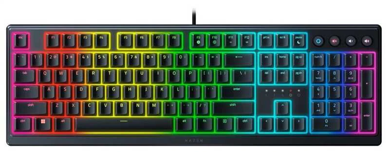 Razer | Ornata V3 | Klaviatūra žaidimams | su laidu | RGB LED pašvietimas | US | Mecha-Membrane | Juodas