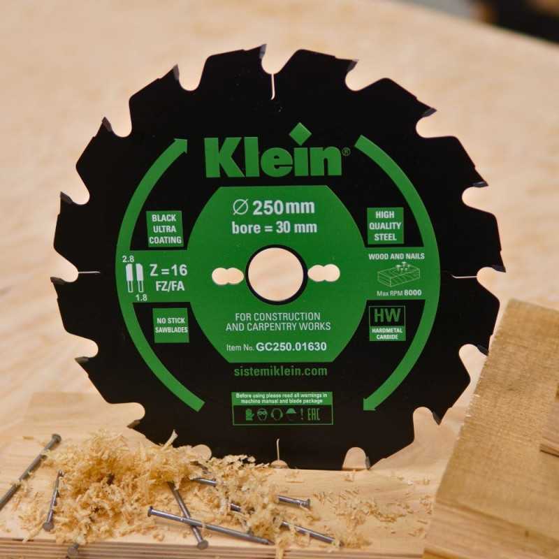 Klein 315x30x3.2mm 24 dantys – diskinis pjūklas statybvietėms ir griovimui