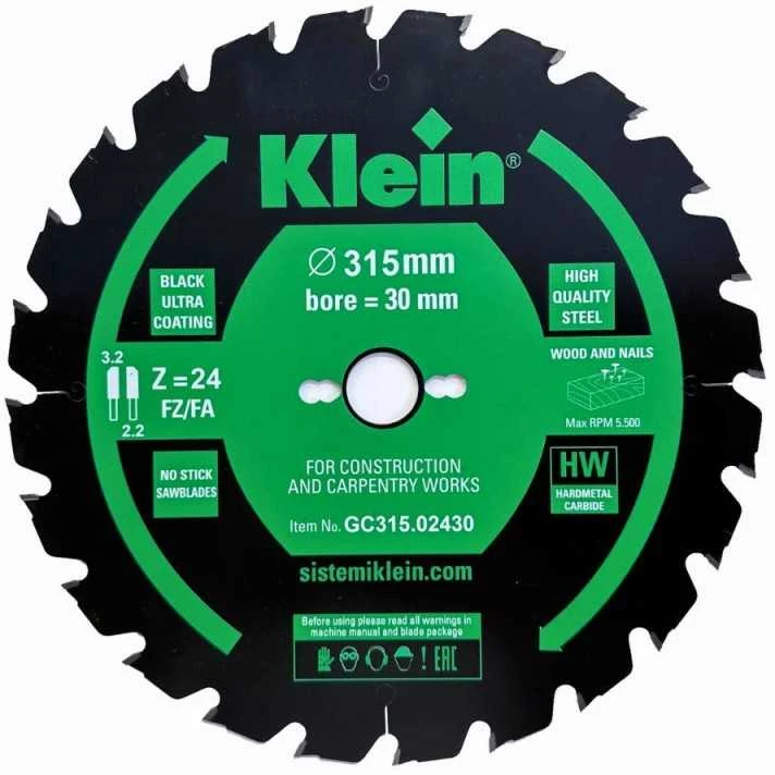 Klein GC350.02430 HW 350x30x3,2 24Z pjūklas statybvietėms ir statybai