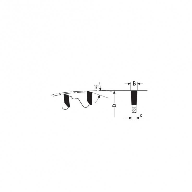 Klein HW Zāģripa sendvičo plokštėms Quatro 190x30x2,2/1.6x38 Neg multi