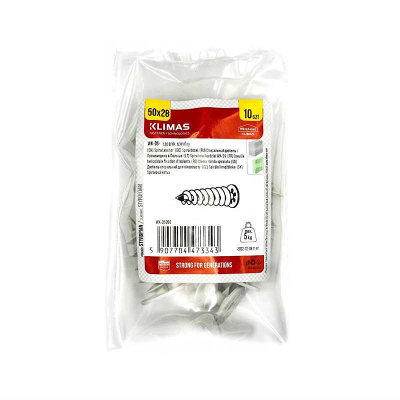 Klimas Kaištis Wkret-Met WK-DS050. 50 mm x 28 mm. 10 vnt.