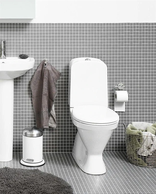 Gustavsberg pods ar vāku Nordic 3, 355x660 mm, horizontāls izvads, 3/6 l, balts