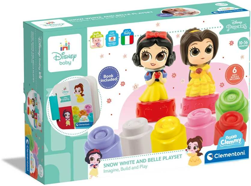 Clementoni kaladėlės Soft Clemmy su Knygute "Disney Princess"