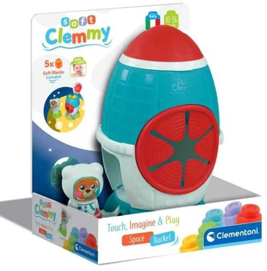 Clementoni sensorinis žaislas su kaladėlėmis "Space Rocket"