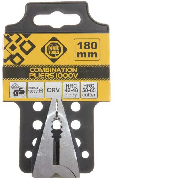 Forte_Tools Kombinuotosios replės Forte Tools VDE01001-7, 180 mm
