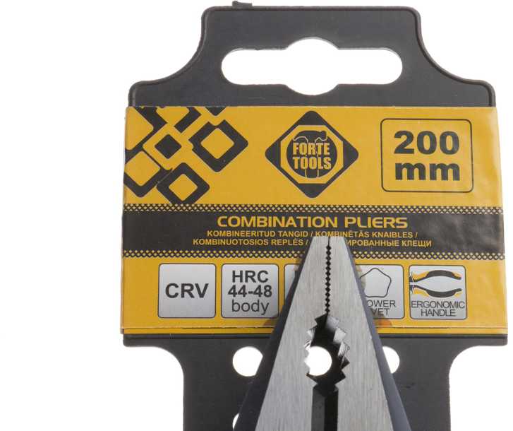 Replės kombinuotosios Forte Tools IND02001-8, 200 mm