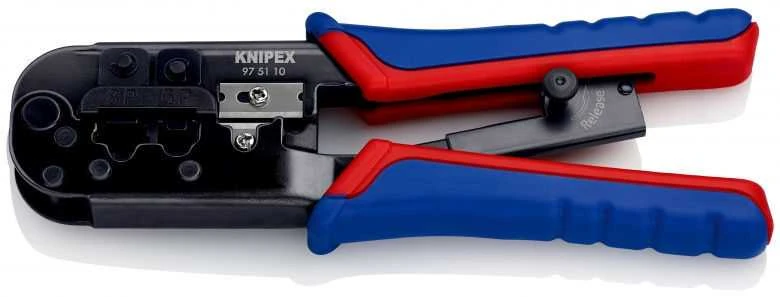 Laidų antgalių užspaudimo replės RJ11/12, RJ45, Knipex