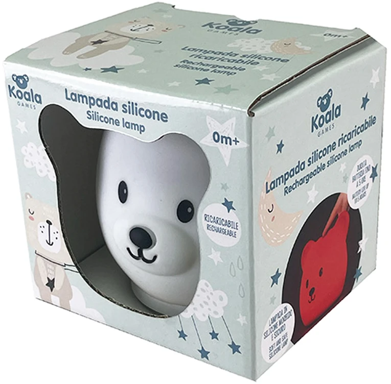 Koala Games G2535 įkraunama silikoninė lempa meškiukui
