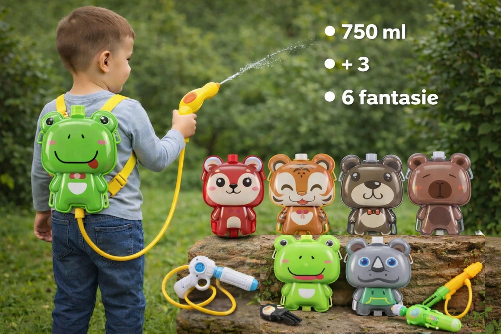 Koala Games G2658 kuprinė Vanduo ginklas (atsitiktinis)
