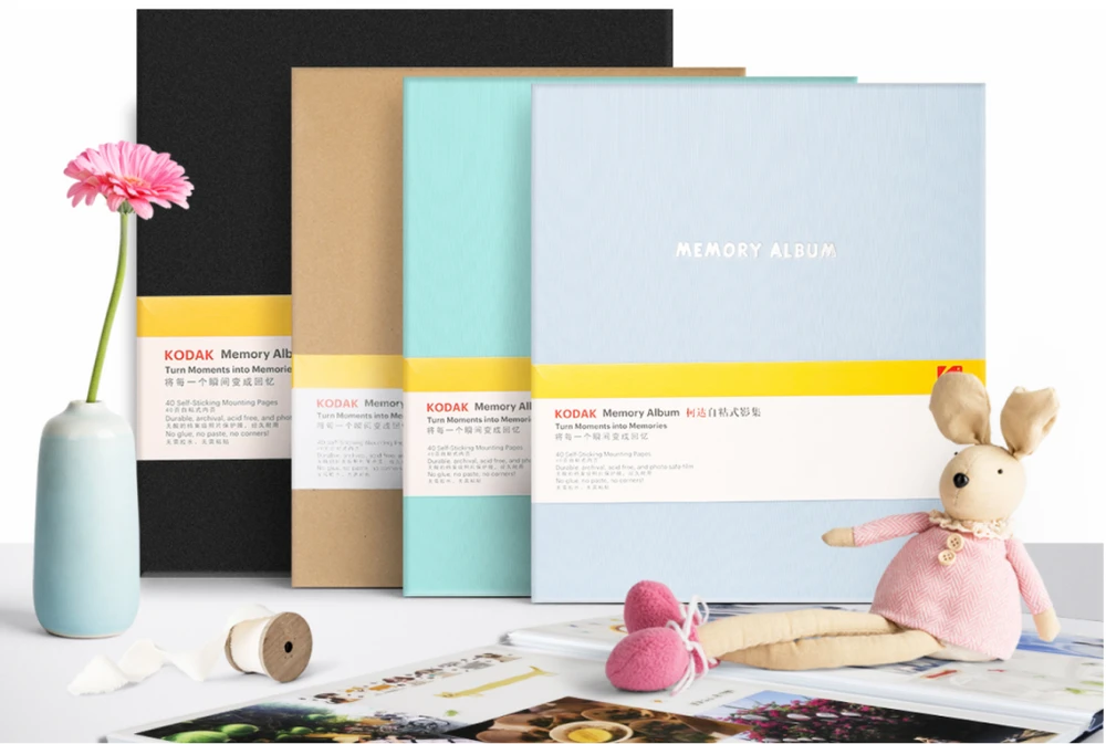 Kodak Atminties albumas/20 puslapių 235x270 Žalias audinys