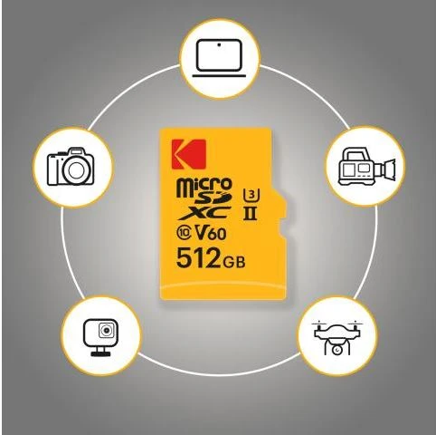 Atminties kortelė Kodak Micro SDXC 128GB UHS-II U3 A1 V60 Ultra Pro