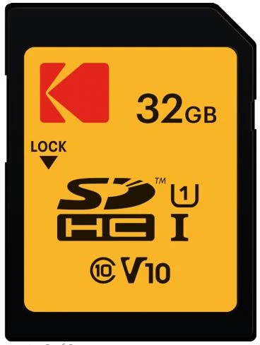 Atminties kortelė Karta Kodak 580X SDHC 32 GB Class 10 UHS-I/U1 (EKMSD32GHC10K)