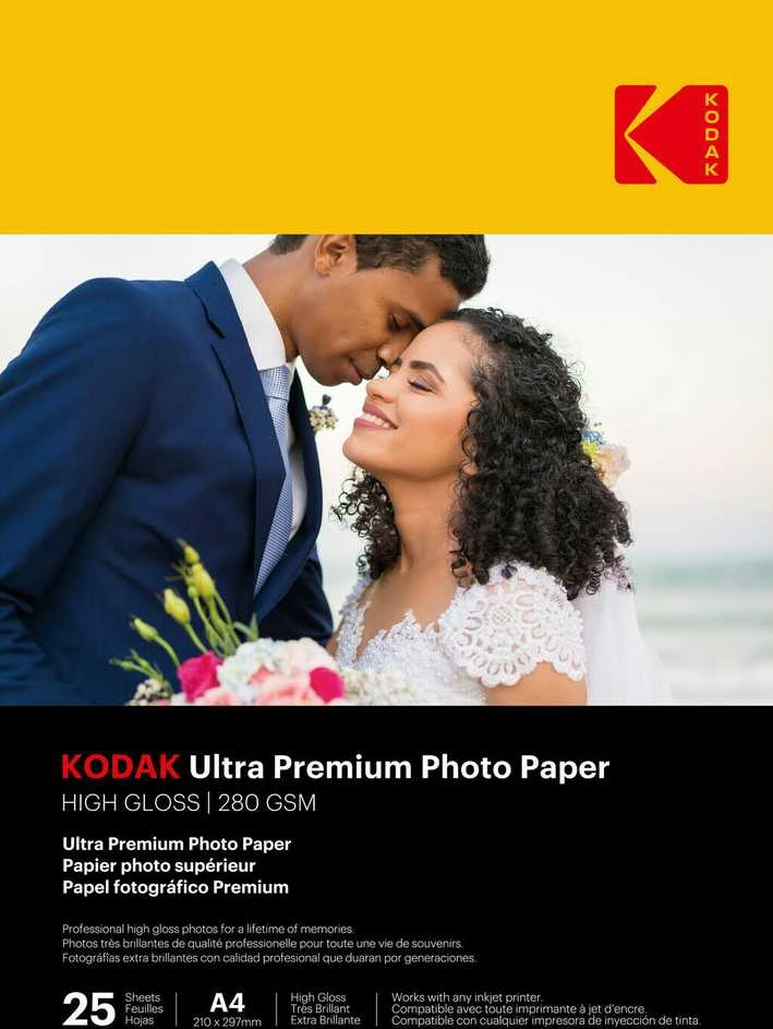 Kodak Ultra Prem Photo 280g 10.4 Glossy A4x25
