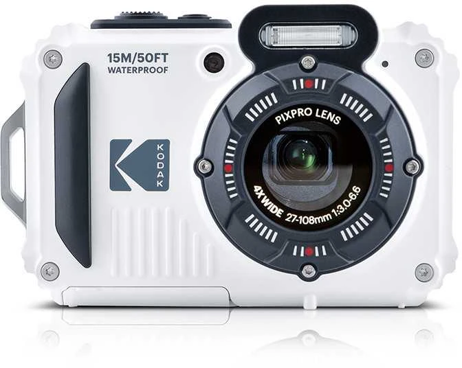 Kodak WPZ2 skaitmeninis fotoaparatas, baltos spalvos