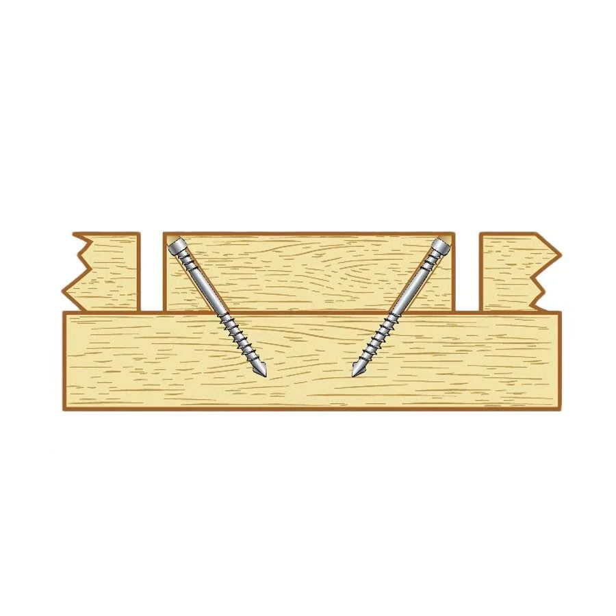 Essve Medsraigtis, 4.8 x 60 mm, terasoms, HDS, TX15, A2, 250 vnt.