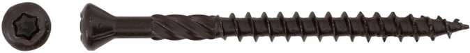 Grąžtas Forte Tools Forte_Tools Terasų medsraigčiai 4,2 x 55, ruspert, rudi, 200 vnt.