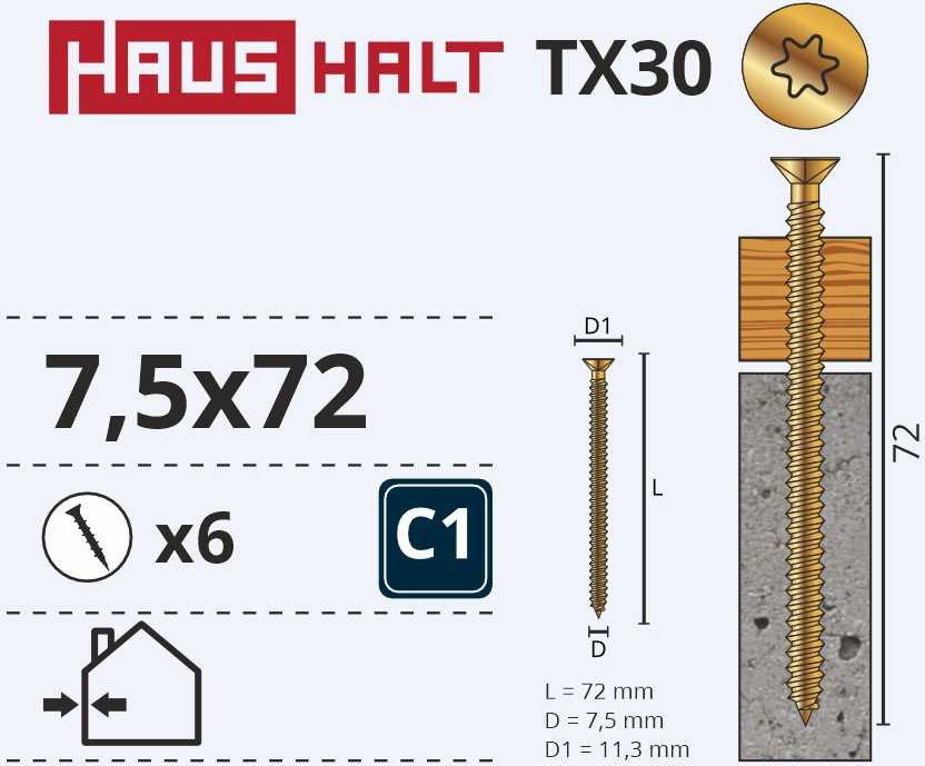 Haushalt Acer WINDOWS FRAME SCREW 7.5X72 6PCS