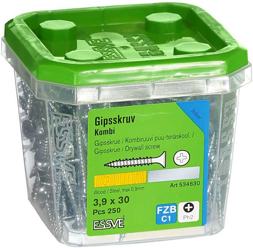 Medsraigčiai Essve, 3,9 x 30 mm, ZN, PH2, 250 vnt.