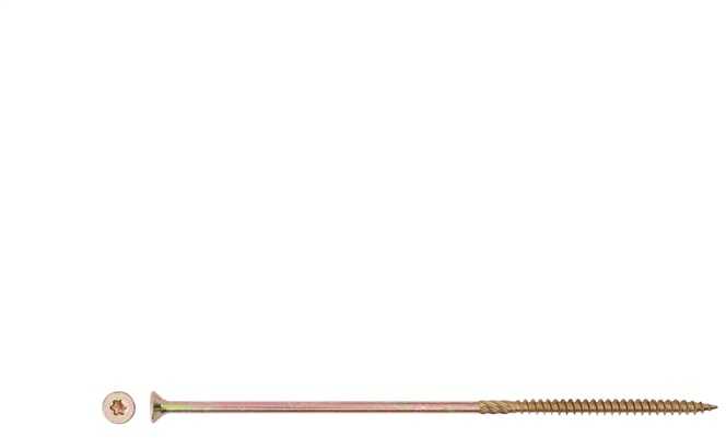 Forte Tools Forte medžio drožlių plokštės SCR T30 6.0X200/72 geltonos ZN 4 vnt.