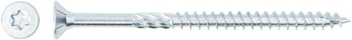 Forte Tools Forte medžio drožlių plokštė SCR T30 6.0X90/54 Baltas ZN(100
