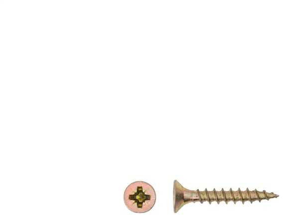 Grąžtas Haushalt Fischer CHIPBOARD SCREW 4.0X25 YLW ZP 50PCS G1