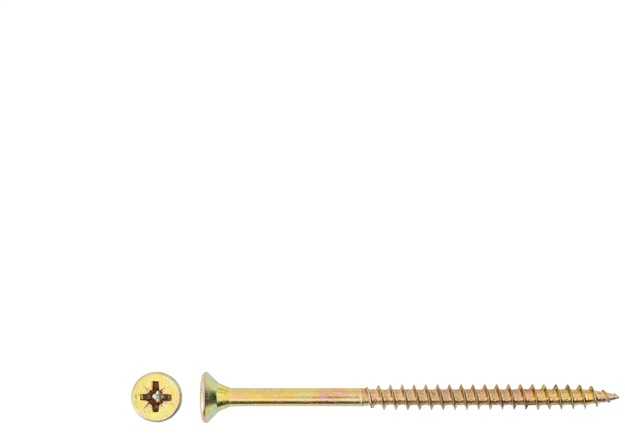 Grąžtas Haushalt Fischer CHIPBOARD SCREW 5.0X80/48 YLW ZP10PCS G2