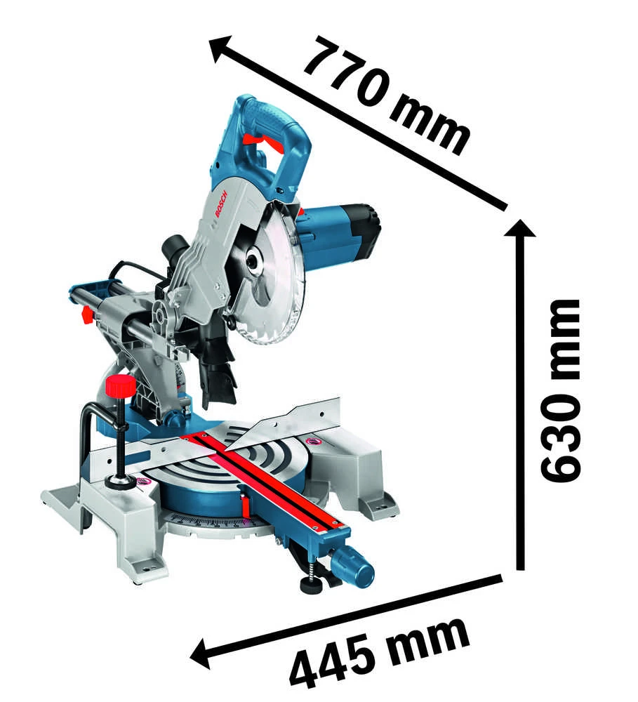 Skersinio pjovimo staklės BOSCH GCM 80 SJ, 1400 W, 216 mm + papildomas diskas Bosch Optiline Wood