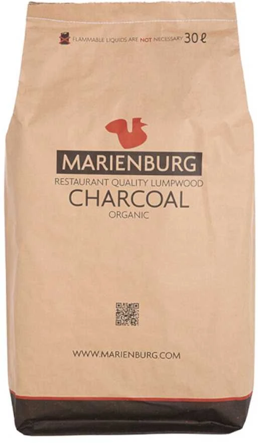 Marienburg Restaurant Charcoal -leppäpuuhiili, 30 litraa/4kg