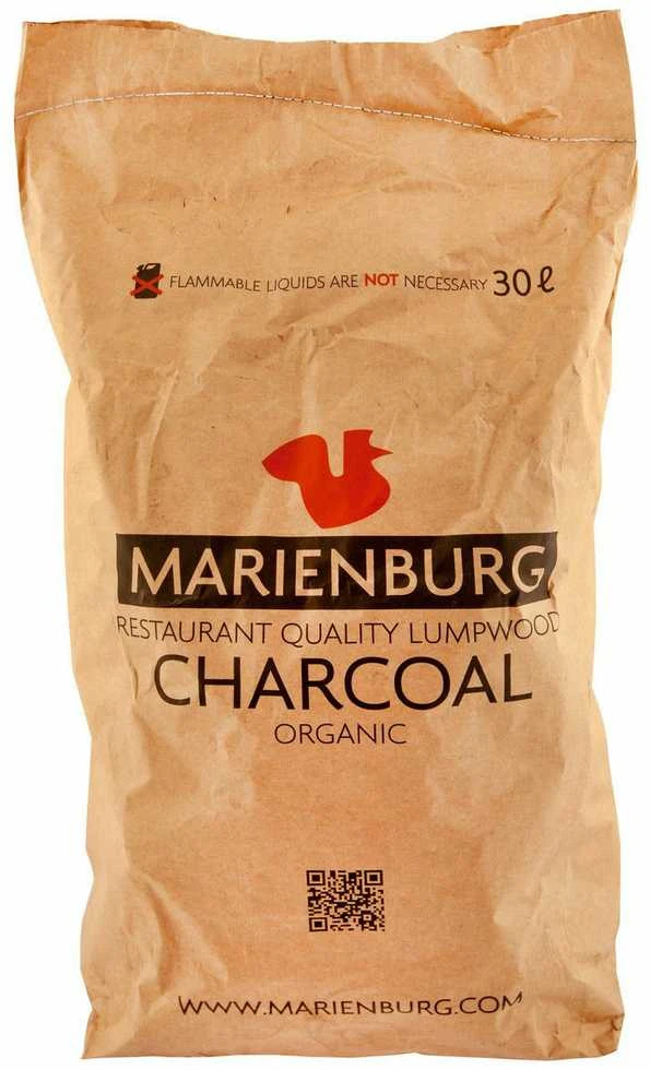 Marienburg Restaurant Charcoal -leppäpuuhiili, 30 litraa/4kg