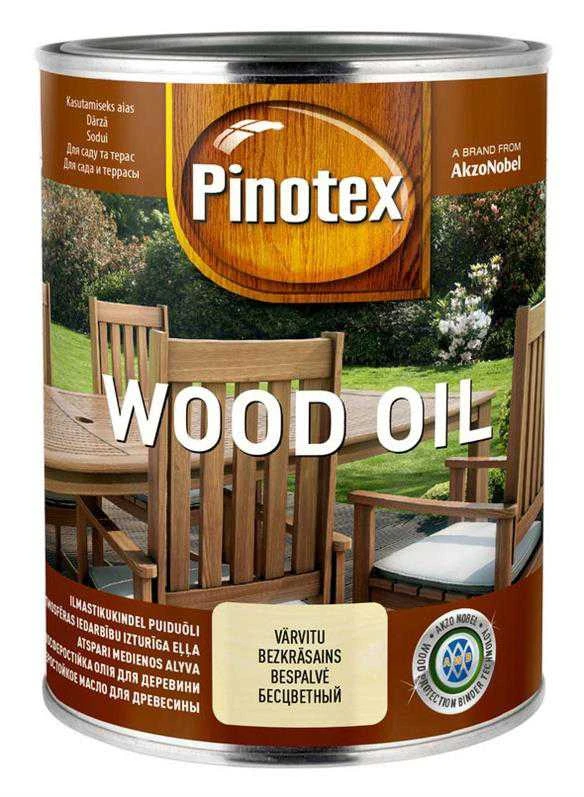 Aliejus medienai PINOTEX WOOD OIL, bespalvis, 1 l