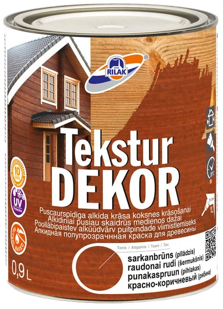 Rilak DAŽAI TEKSTURDEKORS 0.9L RAUD RUDI (ŠERMUKŠNIS)