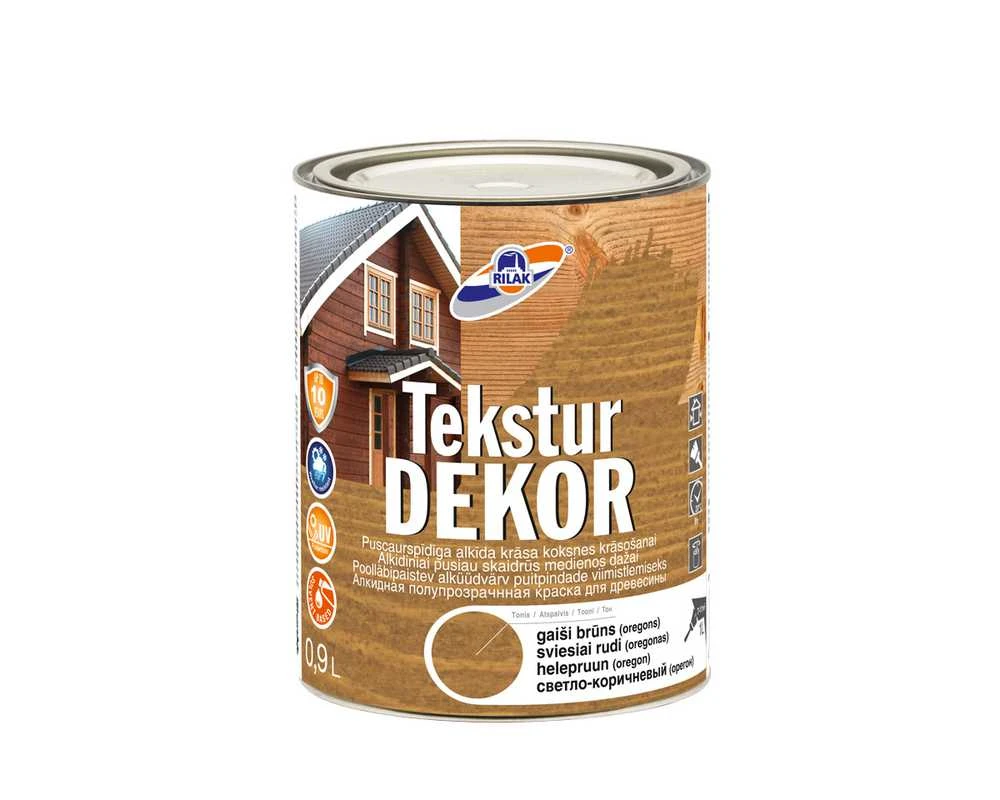 Rilak DAŽAI TEKSTURDEKORS 0.9L ŠVIESIAI RUDI (OREGONAS)