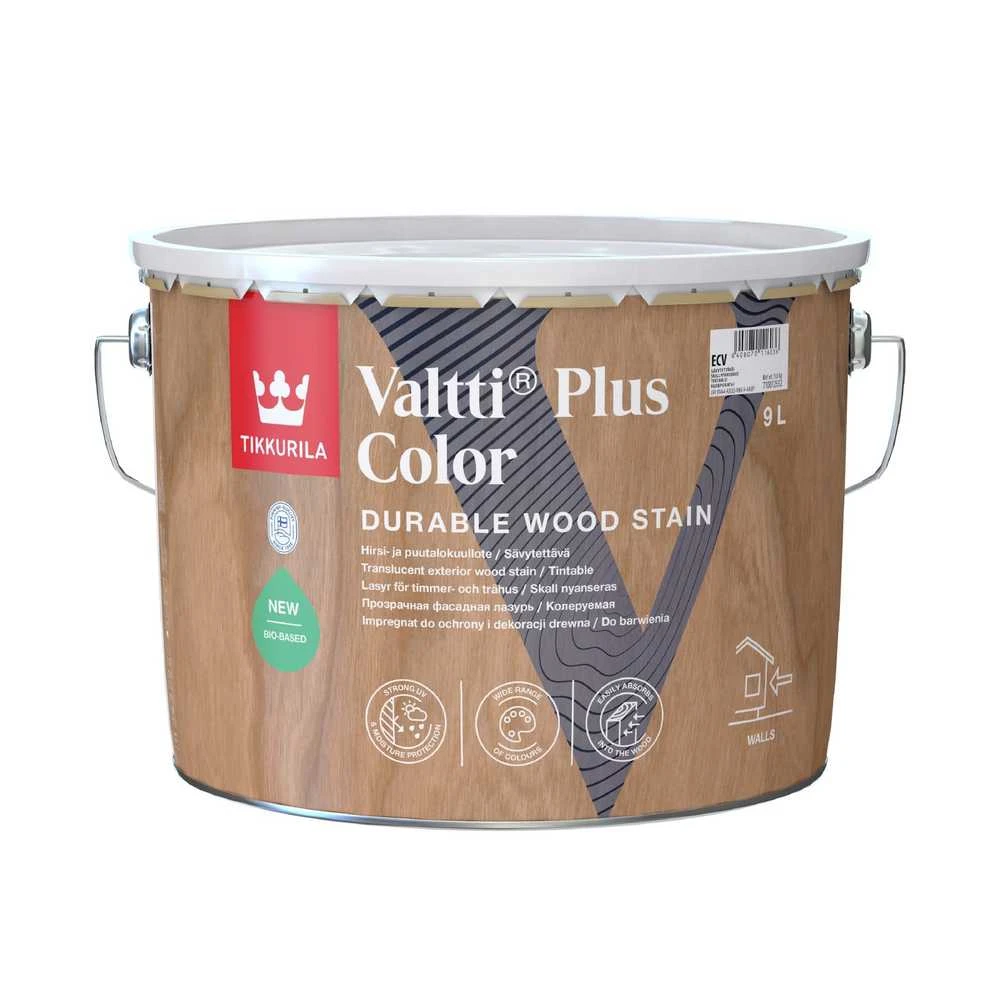 Medienos impregnantas Tikkurila Valtti Plus Color ECV, 9 l