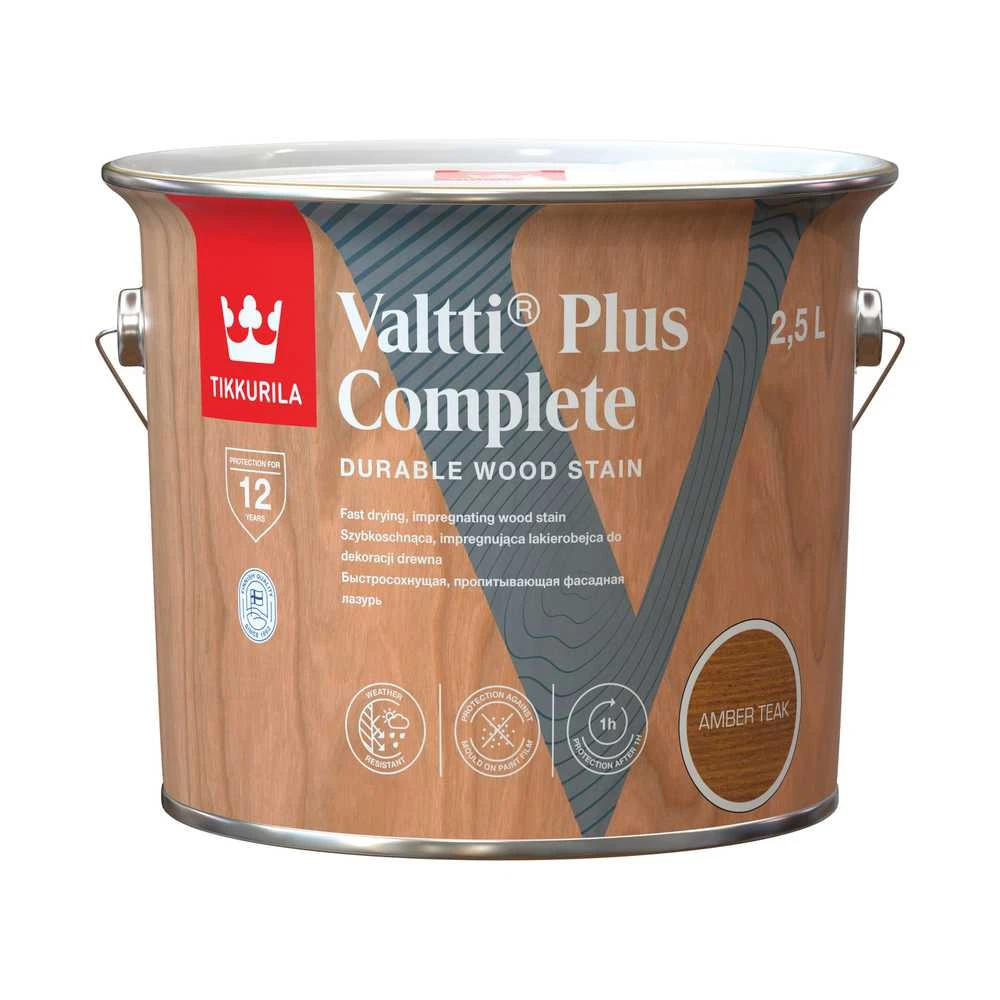 Tikkurila VALTTI PLUS COMPLETE AMBER TEAK 2.5L