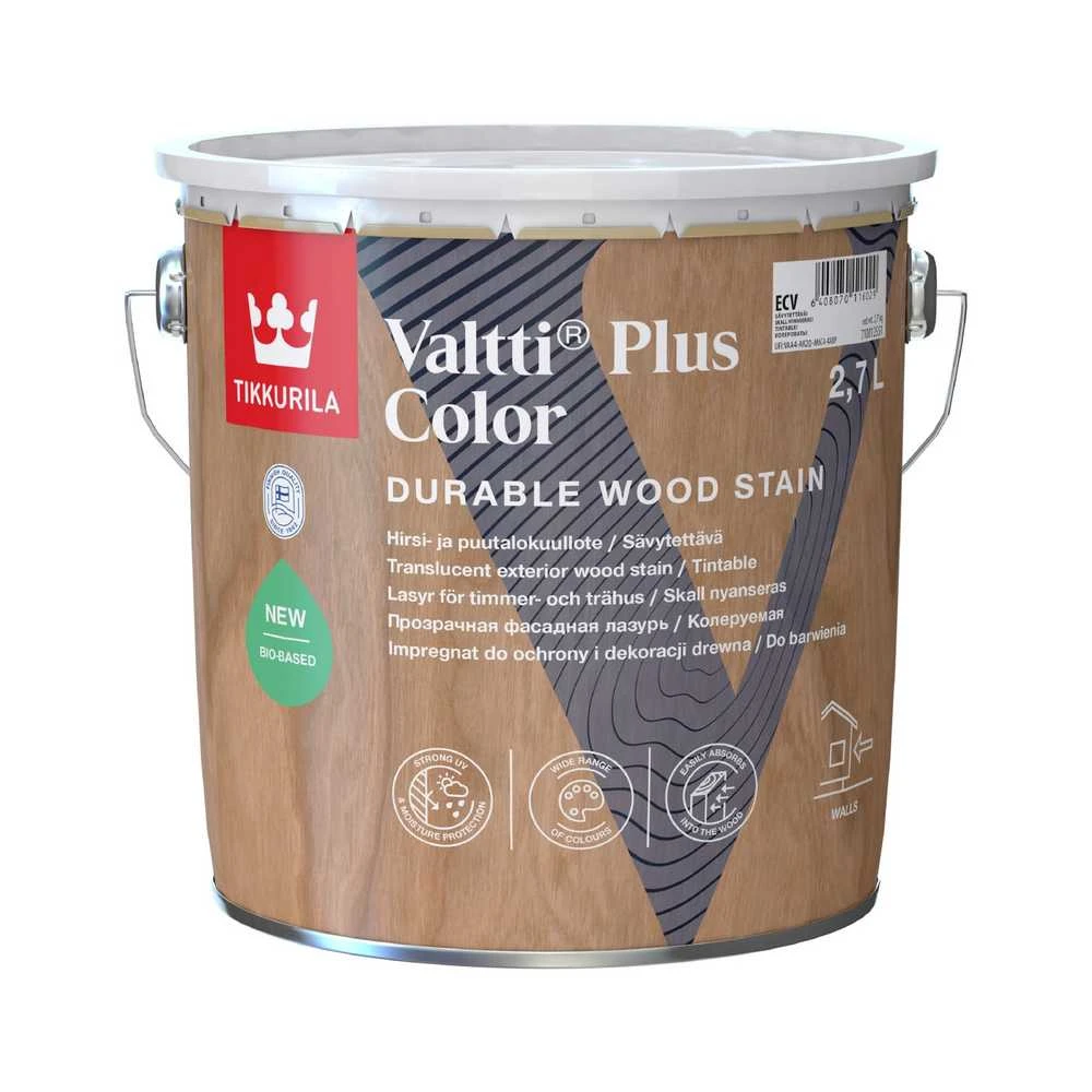 Medienos impregnantas Tikkurila Valtti Plus Color ECV, 2.7 l