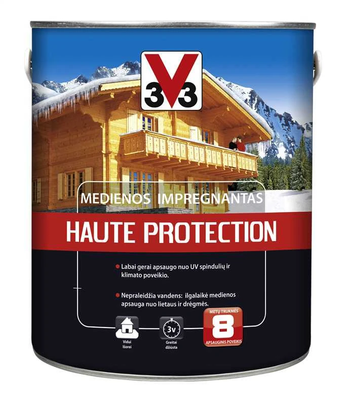 Medienos impregnantas V33 Haute Protection, raudonmedžio sp., 0.75 l