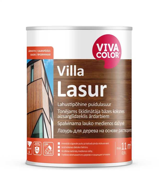 Koksnes impregnants Vivacolor Villa Lasur, 0.9 l