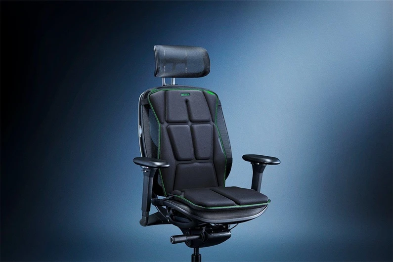 Kompiuterio kolonėlės Žaidimų pagalvėlė su „Razer Sensa HD Haptics“ technologija, „Razer Freyja“