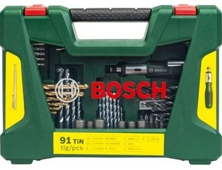 Grąžtas Bosch 91-dalių V-Line priedų komplektas
