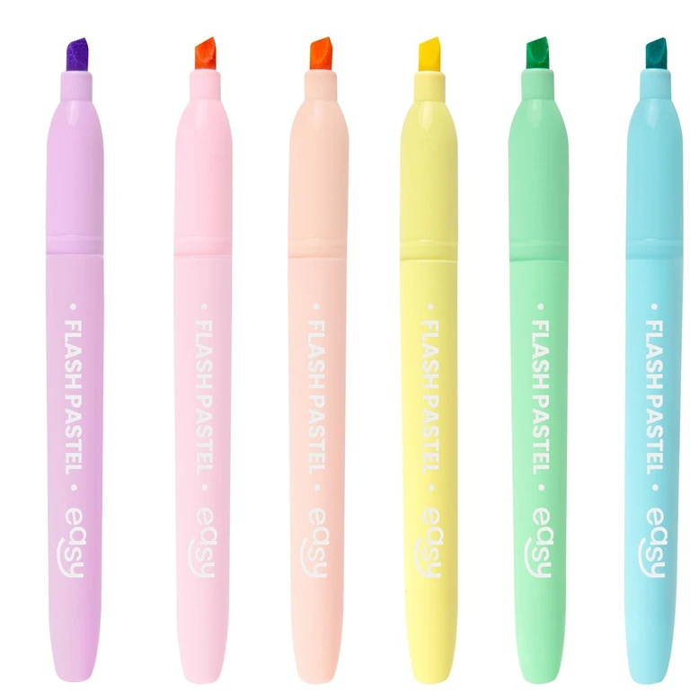Easy Stationery Žymeklis Flash Pastel 6 spalvų EASY