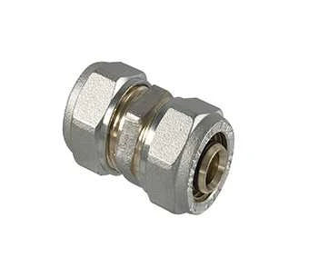 Kompresijas savienojums TDM Brass 1040, 26mm, misiņš/niķelis